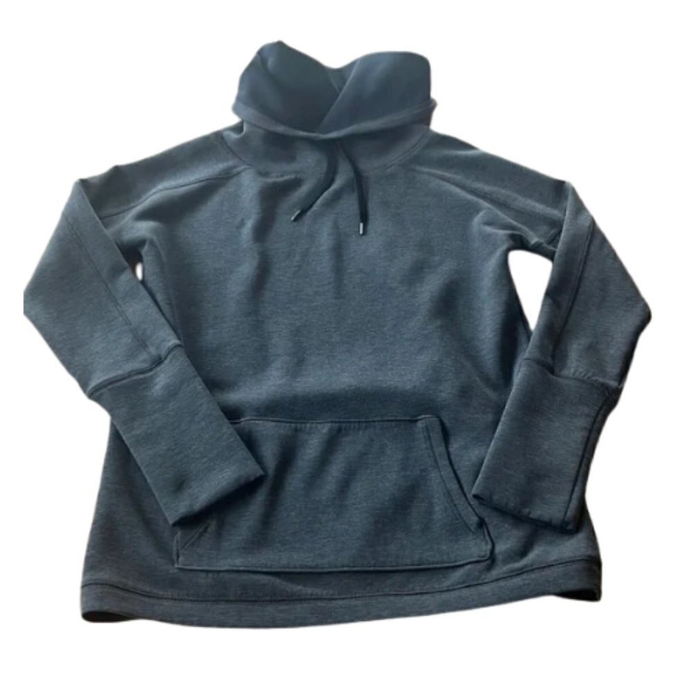 Gap Fit Womens Sweatshirt Gray Long Sleeve Turtleneck Size X Small Pullover